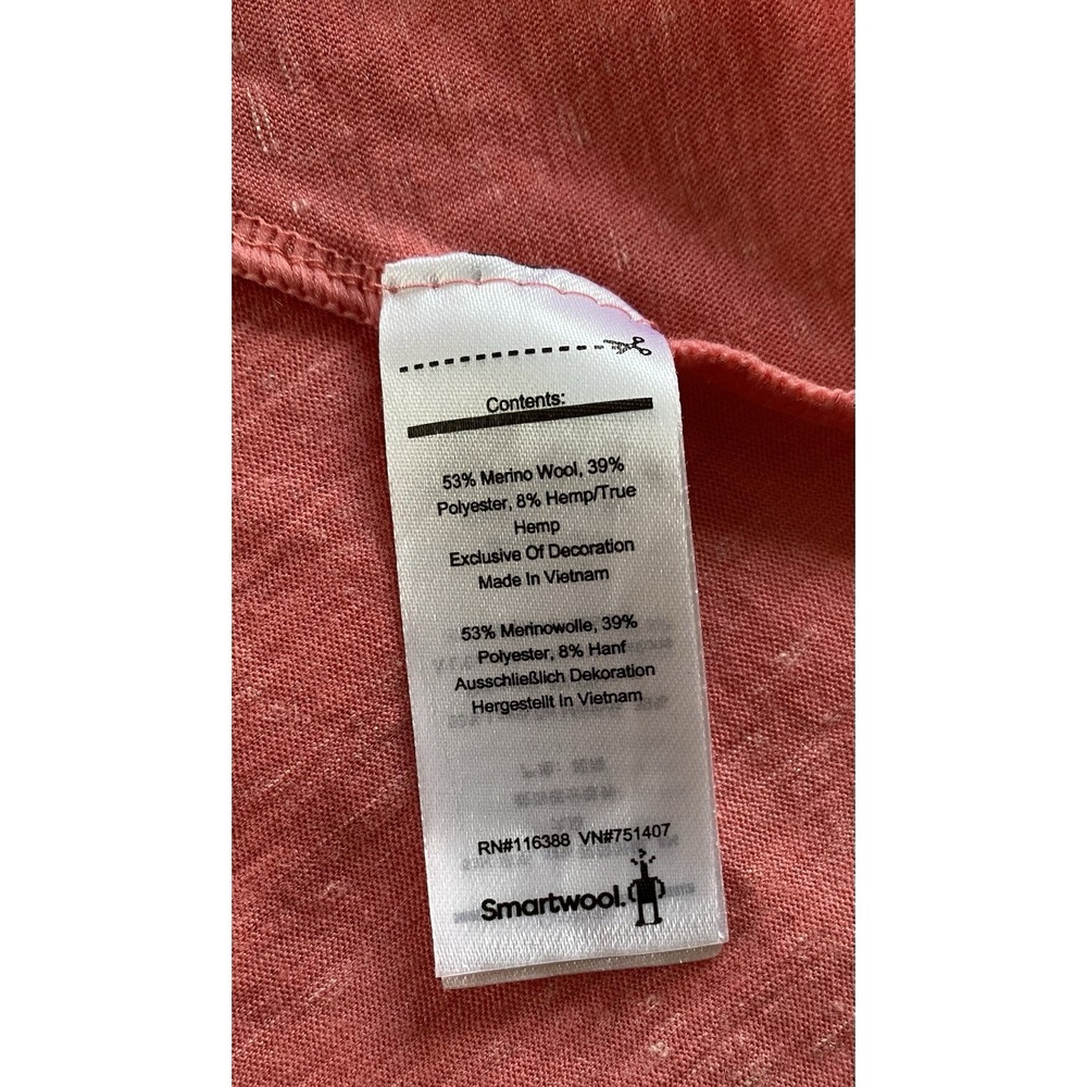 Smartwool Women's Everyday Exploration Dress Size S 150 Merino Wool Hemp Coral - Picture 6 of 8